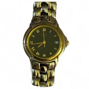 ESQ Ladies Stainless Steel Two Toned Vintage Watch Water Resistance Pre Loved